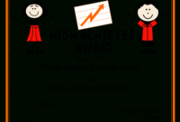 High School Achiver Award Certificate | Templates At within Academic Award Certificate Template