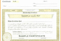 Incredible Llc Membership Certificate Template Ideas Free Regarding New pertaining to Simple New Member Certificate Template
