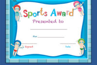 Kids Award Template – Colona.rsd7 Throughout Gymnastics Certificate inside Simple Gymnastics Certificate Template