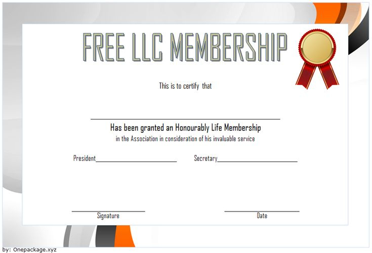 Llc Membership Certificate Template Free 4 | Certificate Templates within Fascinating Llc Membership Certificate Template