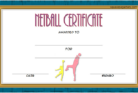 Netball Certificate Template Free 2 In 2020 | Certificate In Netball within Netball Certificate Templates Free 17 Concepts