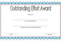 Outstanding Effort Certificate Template – 10+ Great Designs intended for 9 Math Achievement Certificate Template Ideas