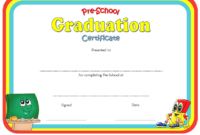 Preschool Graduation Certificate Editable Free / 123 Certificates throughout 7 Kindergarten Graduation Certificates To Print Free