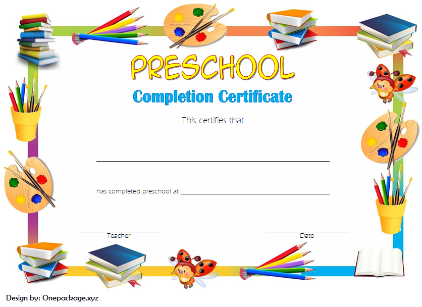 Preschool Graduation Certificate Editable Free (Version 3) | Graduation for Kindergarten Graduation Certificate Printable