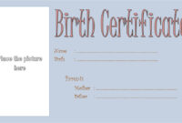 Puppy Birth Certificate Template – 10+ Special Editions regarding Fascinating 9 Worlds Best Mom Certificate Templates Free