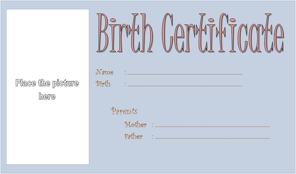 Puppy Birth Certificate Template - 10+ Special Editions regarding Fascinating 9 Worlds Best Mom Certificate Templates Free