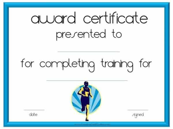 Running Certificate Templates Free &amp; Customizable regarding 5K Race Certificate Templates