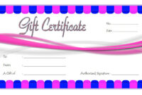 Salon Gift Certificate Template Free Printable – Gift Ftempo inside Nail Salon Gift Certificate Template
