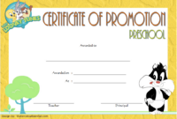 School Promotion Certificate Template [10+ New Designs Free] for Fascinating Promotion Certificate Template