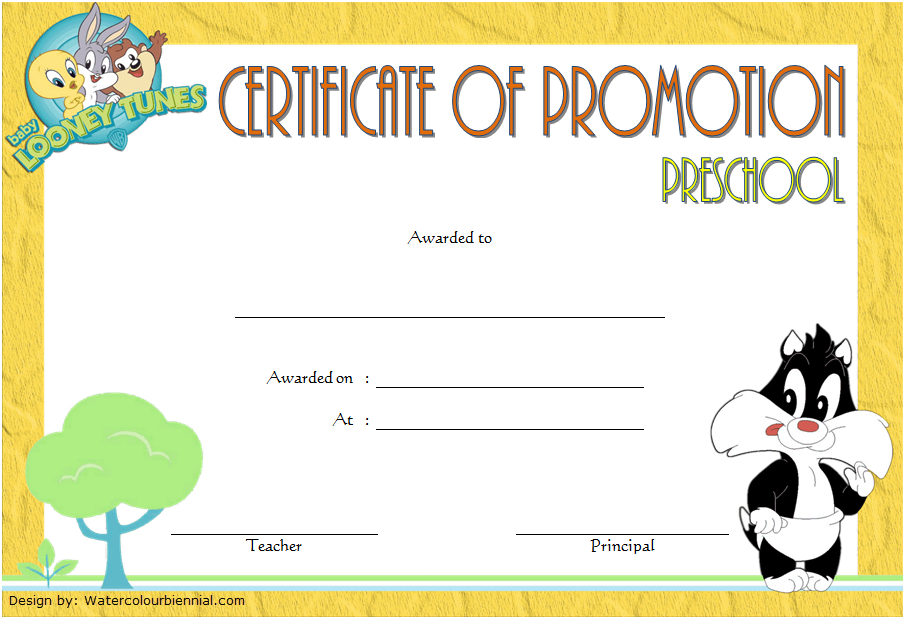 School Promotion Certificate Template [10+ New Designs Free] for Fascinating Promotion Certificate Template