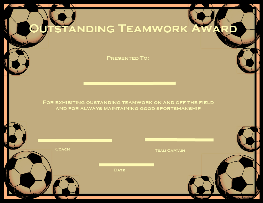 Soccer Certificate Templates Printable | Certificate Templates, Awards throughout Soccer Certificate Template