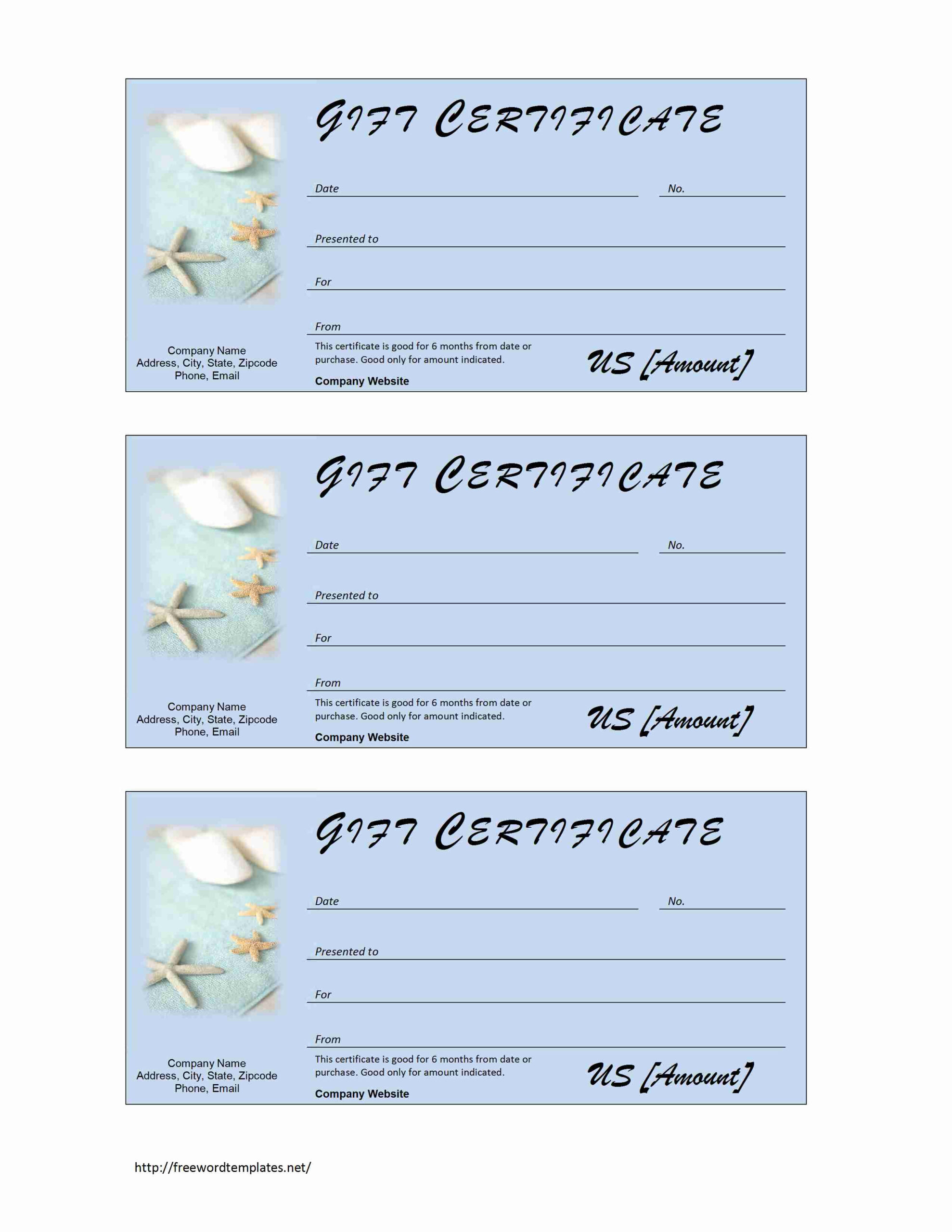 Spa Gift Certificate within Salon Gift Certificate Template