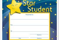 Star Student Award – School Supplies – School Mate regarding Simple Star Student Certificate Templates