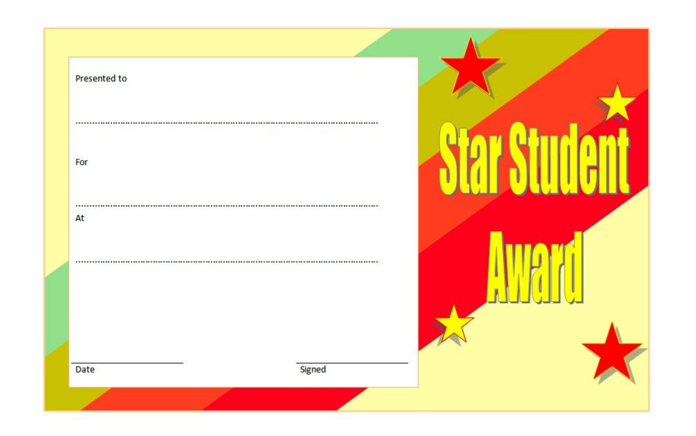 Star Student Certificate Template Top 10 Super Class Ideas Pertaining regarding Simple Star Student Certificate Templates