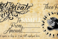 Tattoo Gift Certificate Template | Certificate Templates, Gift in Awesome Tattoo Gift Certificate Template