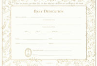 The Appealing 027 Template Ideas Baby Dedication Certificate Wonderful for Fantastic Free Fillable Baby Dedication Certificate Download