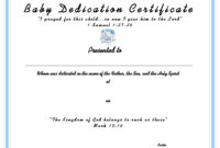 Www.certificatetemplate-Baby Dedication Certificate For Your Kids regarding Amazing Baby Dedication Certificate Template