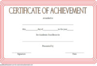 10+ Academic Achievement Certificate Templates Free intended for Academic Achievement Certificate Template