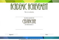 10+ Academic Achievement Certificate Templates Free throughout Amazing Academic Achievement Certificate Template