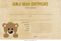 10+ Amazing Teddy Bear Birth Certificate Templates Free | Birth intended for Amazing Teddy Bear Birth Certificate Templates Free