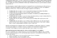 10+ Client Confidentiality Agreement Examples – Pdf, Word | Examples intended for Professional Disclosure Statement Template