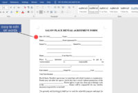 10 Easy Edit Hair Salon/ Barber Booth Rental Agreement – Etsy México in Barber Contract Agreement