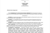 10+ Employee Confidentiality Agreement Templates & Samples – Doc, Pdf with regard to Professional Disclosure Statement Template