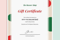 10+ Holiday Gift Certificate Template-Illustrator, Indesign, Ms Word for Awesome Indesign Gift Certificate Template