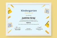 10+ Kindergarten Certificate Of Completion Templates – Illustrator pertaining to Kindergarten Completion Certificate Templates