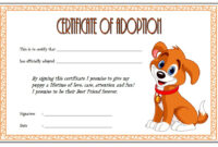 10+ Pet Adoption Certificate Editable Templates Free Download with Cat Adoption Certificate Template 9 Designs
