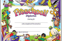 11+ Preschool Certificate Templates – Pdf | Free & Premium Templates pertaining to Simple Daycare Diploma Certificate Templates