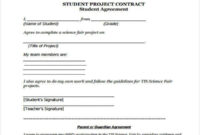 11+ Project Contract Templates – Word, Pdf, Google Docs, Apple Pages with Simple Band Contract Agreement