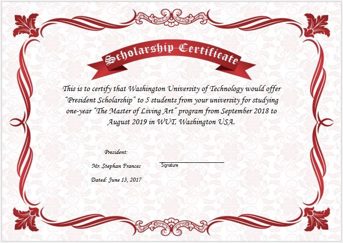 11+ Scholarship Certificate Templates | Free Word &amp; Pdf | Awards with regard to Scholarship Certificate Template