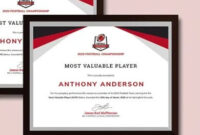 12+ Player Award Certificate Templates & Designs- Psd, Ai | Free with regard to Fascinating Most Improved Player Certificate Template