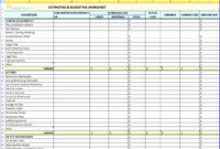 12 Worksheet Template Excel – Excel Templates for Building Cost Spreadsheet Template