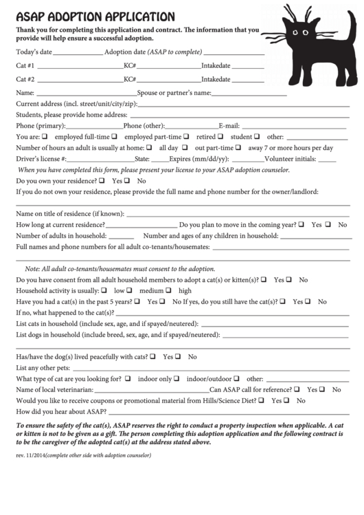 129 Adoption Papers Free To Download In Pdf intended for Awesome Pet Adoption Contract Template
