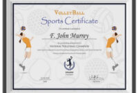 13+ Sports Certificate Templates | Free Word, Excel & Pdf Formats regarding Fantastic Volleyball Participation Certificate