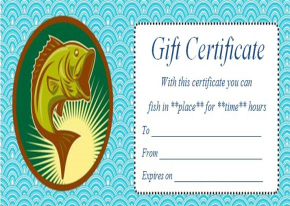 14 Free Printable Fishing Gift Certificate Templates [Best For Best with Amazing Fishing Gift Certificate Template