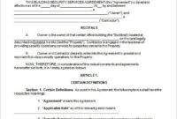 14+ Security Contract Templates – Word, Pdf, Apple Pages, Google Docs with Fascinating Security Service Guard Contract Template