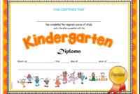 15+ Best New Editable Kindergarten Graduation Certificate Template regarding Awesome Kindergarten Completion Certificate Templates