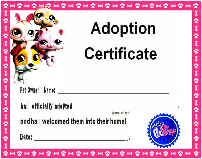 15+ Free Printable Real &amp; Fake Adoption Certificate Templates with Simple Child Adoption Certificate Template