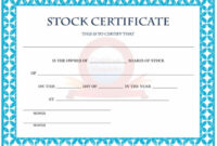 15 Free Stock Shares Certificate Templates - Free Word Templates pertaining to Stock Certificate Template Word