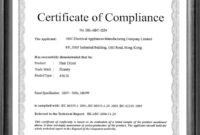 15Th Issue (October 2009) (530) regarding Fascinating Certificate Of Compliance Template