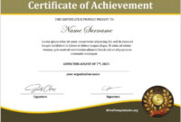 16 Free Achievement Certificate Templates - Ms Word Templates in Free Word Template Certificate Of Achievement