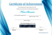 16 Free Achievement Certificate Templates – Ms Word Templates pertaining to Free Microsoft Word Certificate Templates