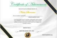 16 Free Achievement Certificate Templates – Ms Word Templates within Fresh Certificate Of Achievement Template Word