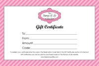 16+ Free Gift Certificate Templates &amp;amp; Examples - Word Excel Inside within Amazing Printable Gift Certificates Templates Free