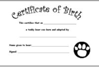 16+ Pet Birth Certificate Designs &amp;amp; Templates - Pdf, Psd, Ai, Indesign inside Kitten Birth Certificate Template