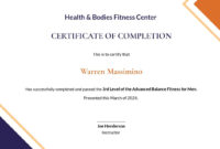 18+ Free Fitness Certificate Templates [Customize & Download intended for Dance Certificate Templates For Word 8 Designs