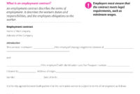 22+ Examples Of Employment Contract Templates - Word, Apple Pages with Free Staffing Contract Agreement Sample
